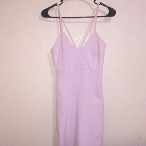 Soft pink mini body-con dress